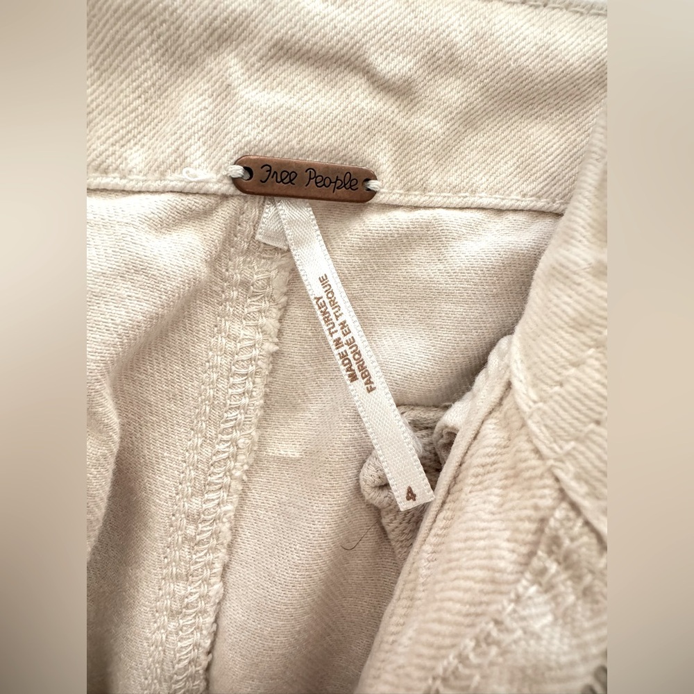 Free People • We The Free First Light Utility Pants • 4 • Almond Milk - Picture 8 of 12
